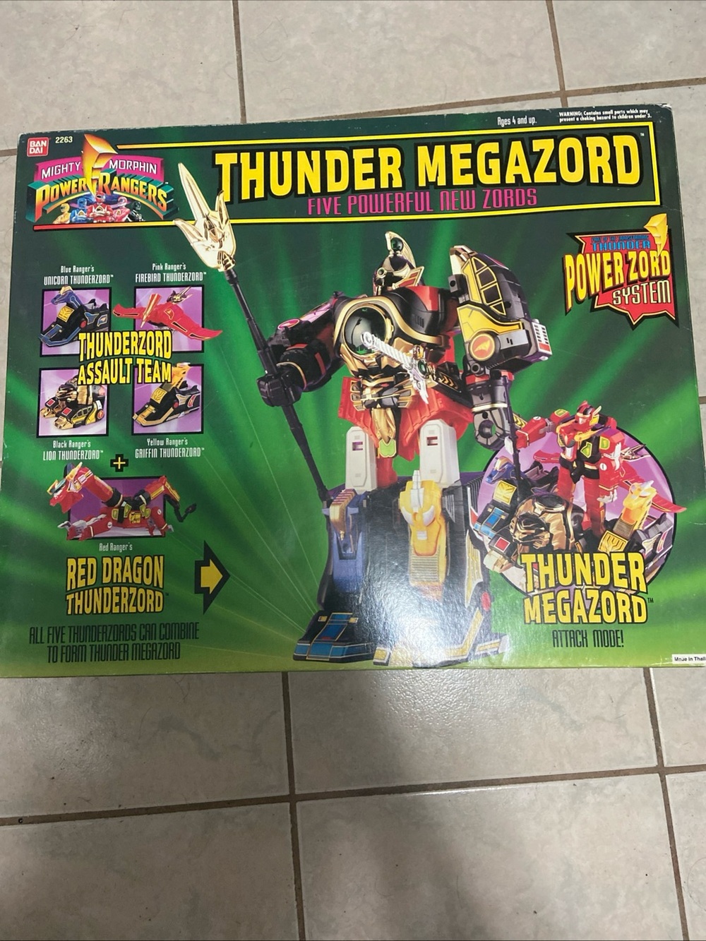 Power Rangers Thunder Megazord #2263 Bandai New in Original Box Vintage 1994